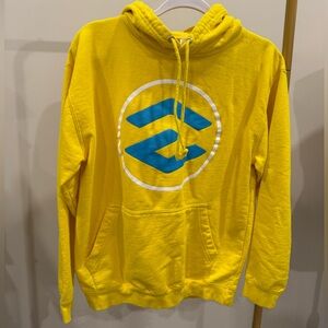 Just Hoods by AWDis | Yellow Graphic Hoodie | Size Medium | Excellent Condition